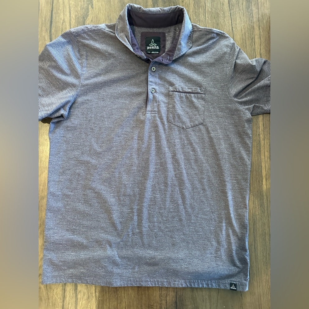Prana Charcoal Polo Shirt